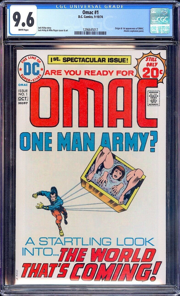 Omac #1 CGC 9.6 (1974) Origin & 1st Appearance of OMAC!