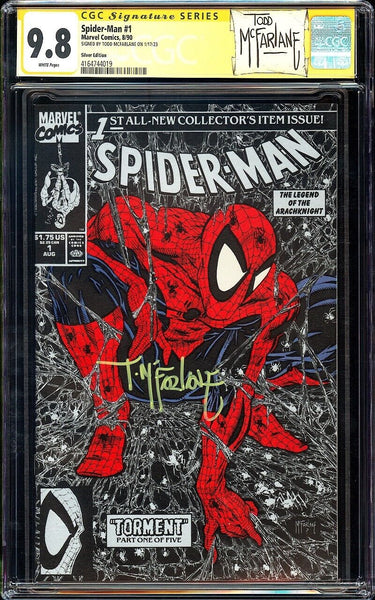 Spider-Man #1 CGC 9.8 SS (1990) Signed By Todd McFarlane! Silver