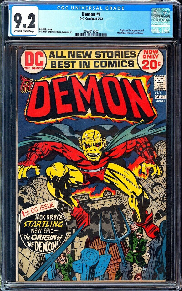 Demon #1 CGC 9.2 (1972) 1st Appearance of Etrigan the Demon!