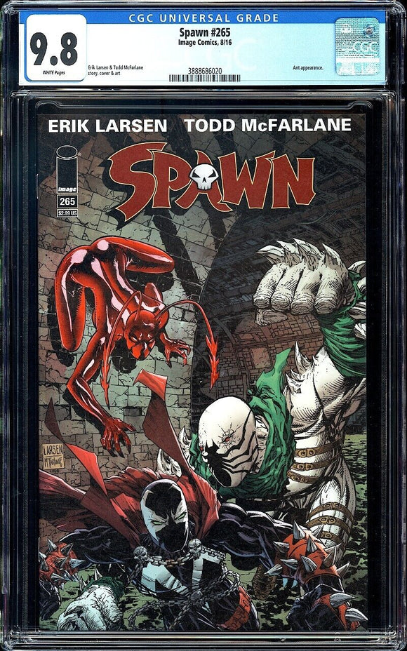 Spawn #265 CGC 9.8 (2016) 1st Appearance of King Spider! Low Print Run!