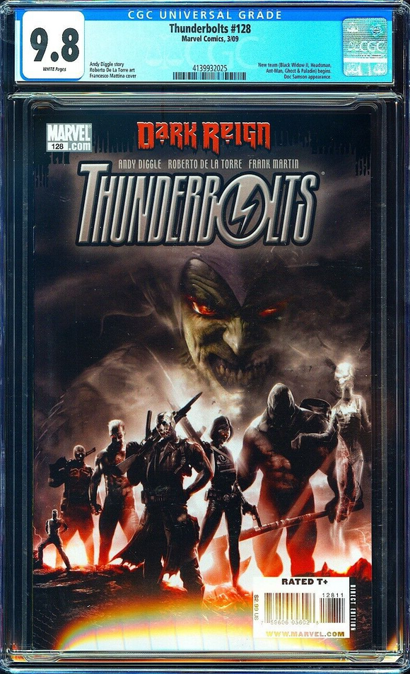 Thunderbolts #128 CGC 9.8 (2009) 1st New Team Begins!