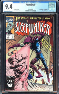 Sleepwalker #1 CGC 9.4 (1991) 1st Appearance of Sleepwalker!
