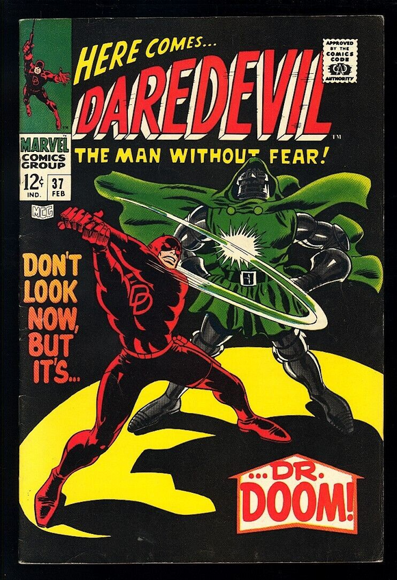 Daredevil #37 Marvel Comics 1967 (FN/VF) Classic Doctor Doom Cover!