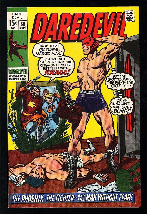 Daredevil #68 Marvel Comics 1970 (NM-) The Phoenix & The Fighter App!
