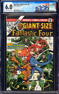 Giant-Size Fantastic Four #4 CGC 6.0 (1975) Origin & 1st App Jamie Madrox!