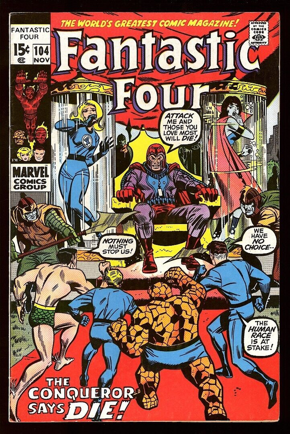 Fantastic Four #104 1970 (FN/VF) President Richard Nixon Cameo!