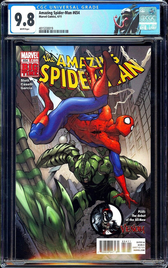 Amazing Spider-Man #654 CGC 9.8 (2011) Flash Thompson Becomes Venom!