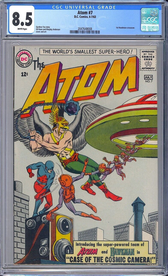 Atom #7 CGC 8.5 (1963) 1st Hawkman Since Brave and the Bold