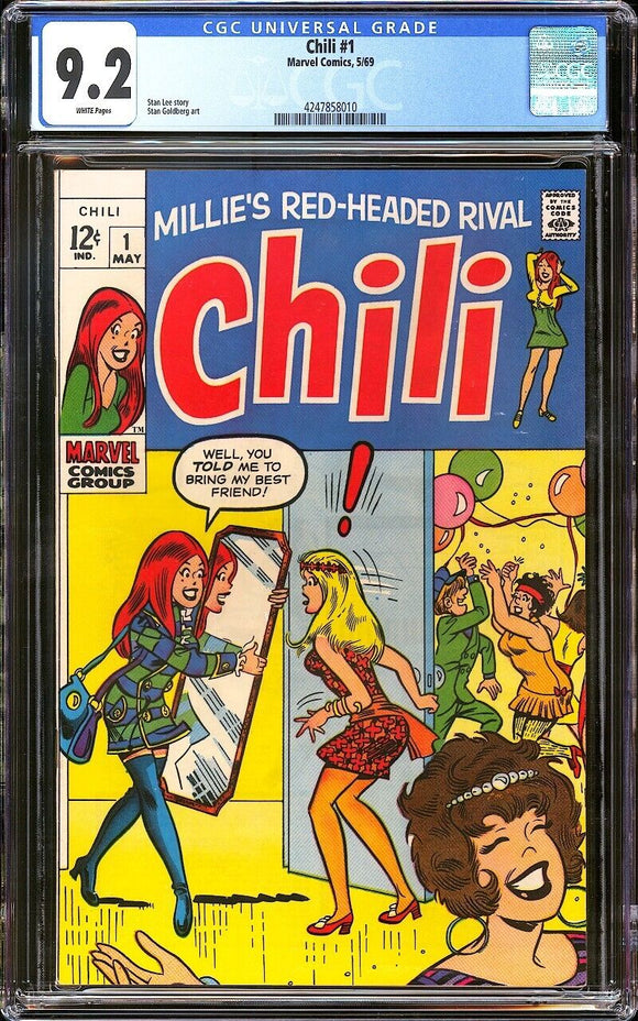 Chili #1 CGC 9.4 (1969) Marvel Comics Stan Lee Story! HIGH GRADE!