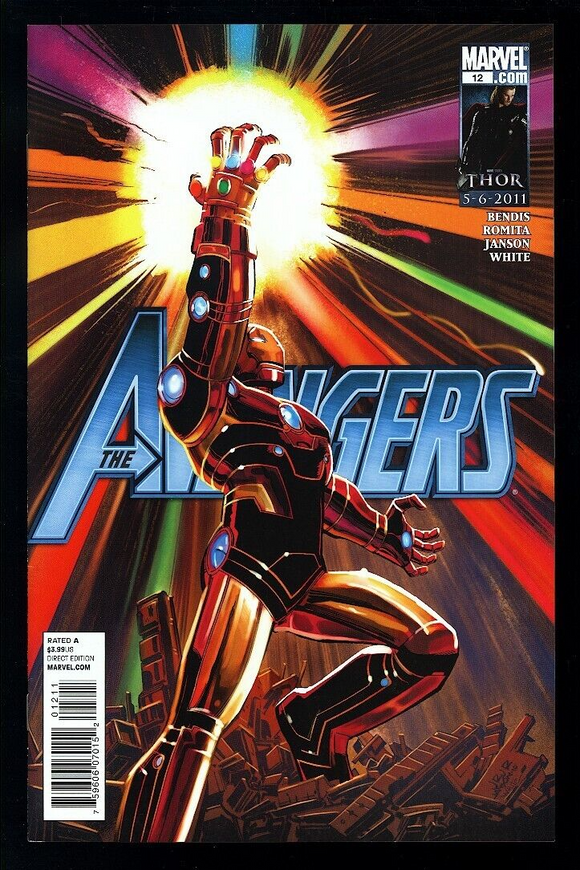 Avengers #12 Marvel Comics 2011 (NM) Iron Man Wields Infinity Gauntlet!