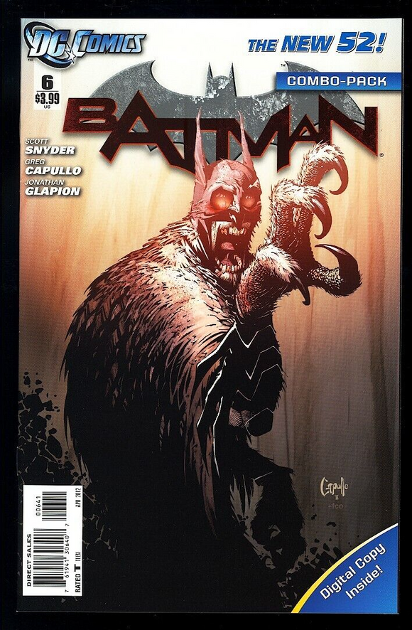 Batman #6 DC Comics 2012 New 52 (VF+) 1st Court of Owls! Rare Combo Pack!