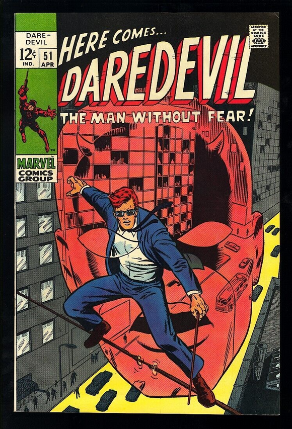 Daredevil #51 Marvel Comics 1969 (VF/NM) Barry Windsor-Smith Cover!