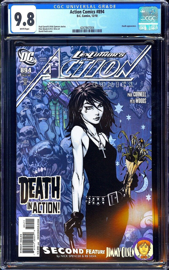 Action Comics #894 CGC 9.8 (2010) 1st FULL App of Death in DCU!