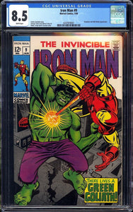 Iron Man #9 CGC 8.5 (1969) Mandarin & Hulk-Robot Appearance!