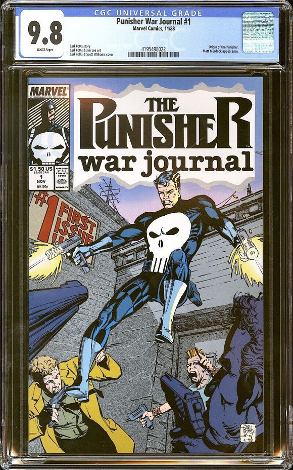 Punisher War Journal #1 CGC 9.8 (1988) Origin of the Punisher!