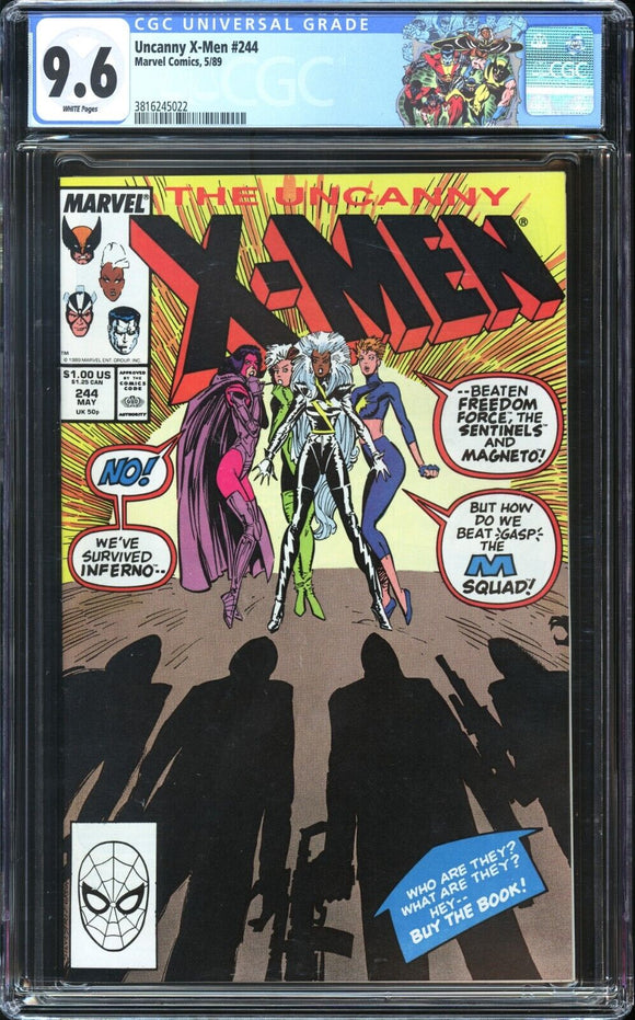 Uncanny X-Men #244 CGC 9.6 (1989) 1st Appearance of Jubilee!