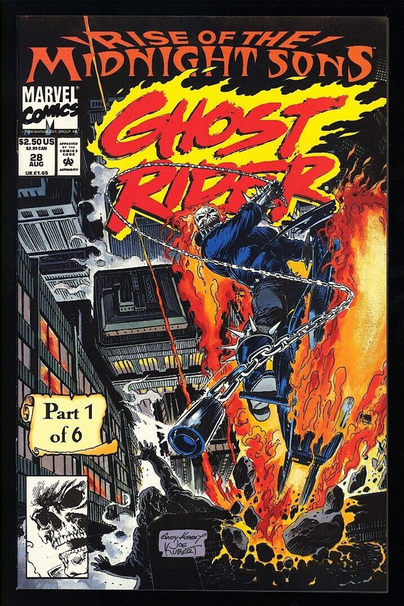 Ghost Rider #28 Marvel 1992 (NM) 1st Appearance of the Midnight Sons!