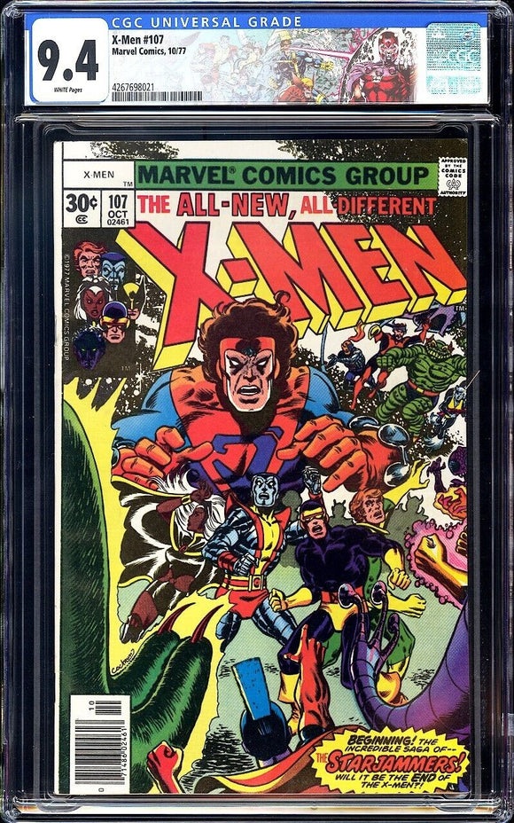 X-Men #107 CGC 9.4 (1977) 1st Full App Of Starjammers!