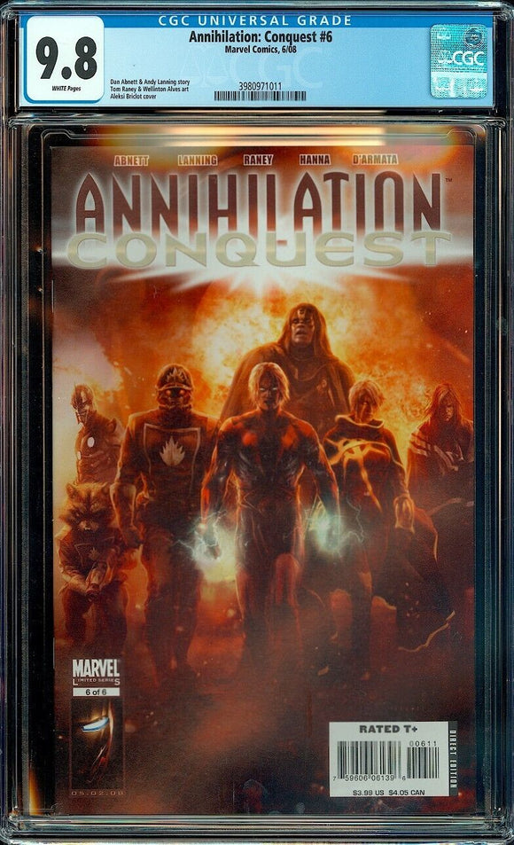 Annihilation Conquest #6 CGC 9.8 (2008) 1st New Guardians of the Galaxy