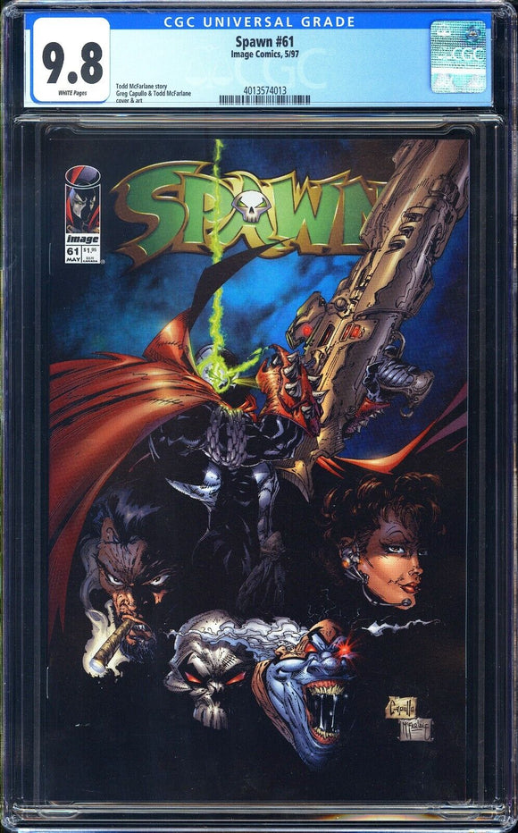Spawn #61 CGC 9.8 (Image 1997) Todd McFarlane & Greg Capullo Cover & Art!