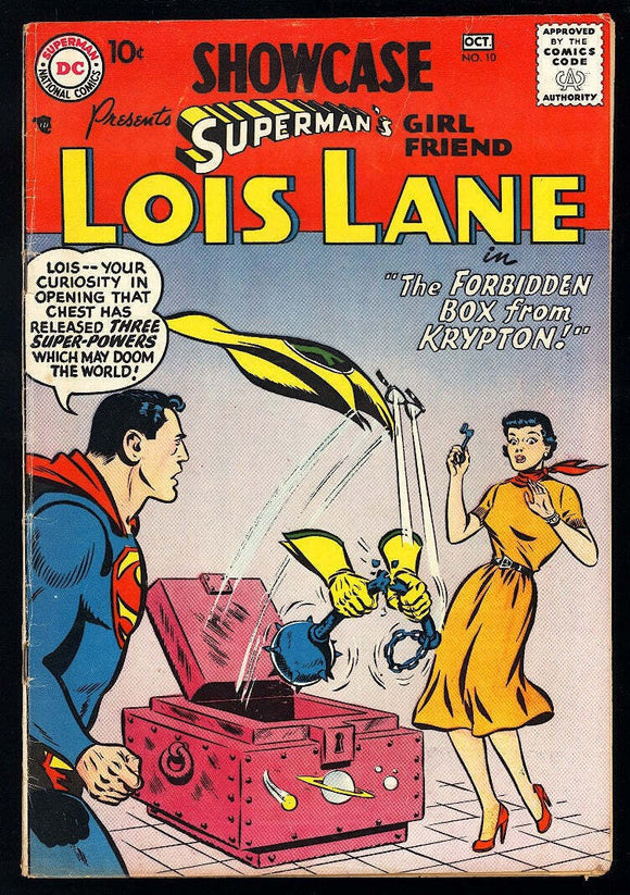 Showcase #10 DC Comics 1957 FN- 5.5 2nd S.A. Lois Lane App!