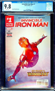 Invincible Iron Man #1 CGC 9.8 (2017) 1st Ongoing Ironheart Series!