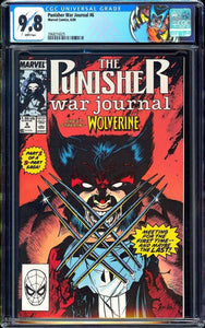 Punisher War Journal #6 CGC 9.8 (1989) Jim Lee Art! Custom Label!