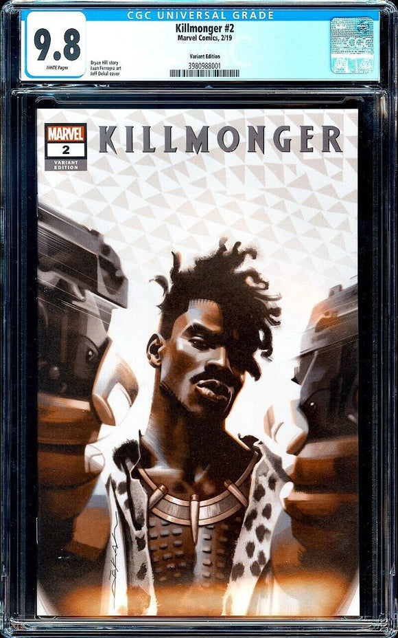Killmonger #2 CGC 9.8 (2019) Jeff Dekal 1:25 Variant! Black Panther!