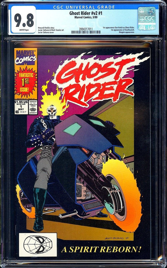 Ghost Rider #v2 #1 CGC 9.8 (1990) 1st Danny Ketch as Ghost Rider!