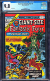 Giant Size Fantastic Four #5 CGC 9.8 (1975) Jack Kirby Cover Art!