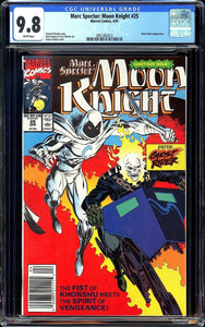 Marc Spector: Moon Knight #25 CGC 9.8 (1991) First Ghost Rider Team-Up!