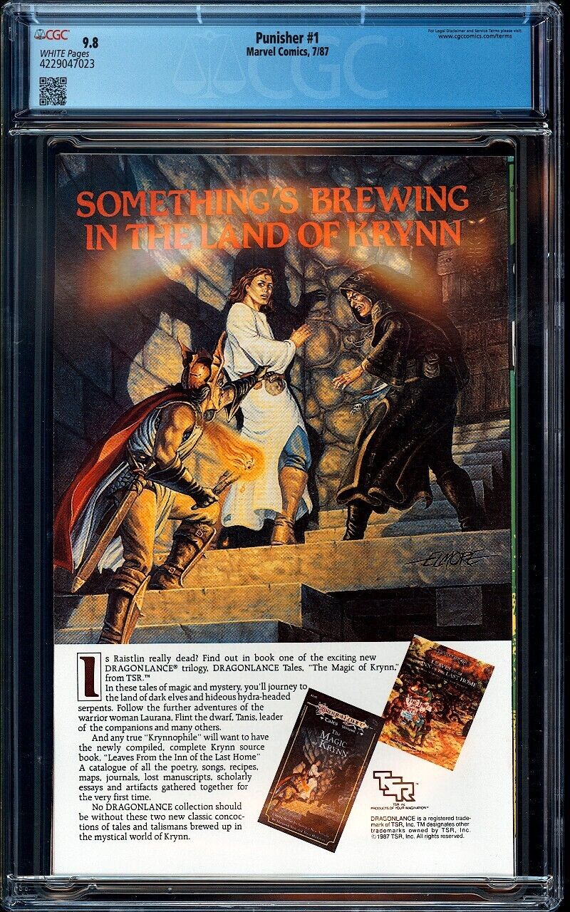 Punisher # 1 CGC 9.8 (Marvel 1987) 1st Ongoing Solo Series