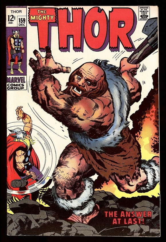 Thor #159 Marvel Comics 1968 (VF+) Origin of Donald Blake!