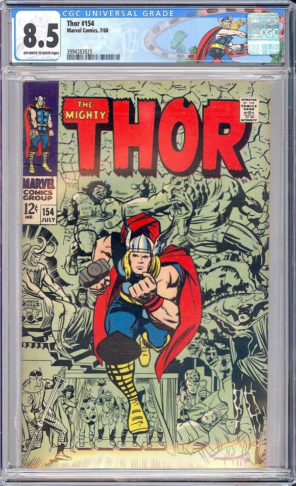 Thor 154 CGC 8.5 (1968) 1st Appearance of Mangog!