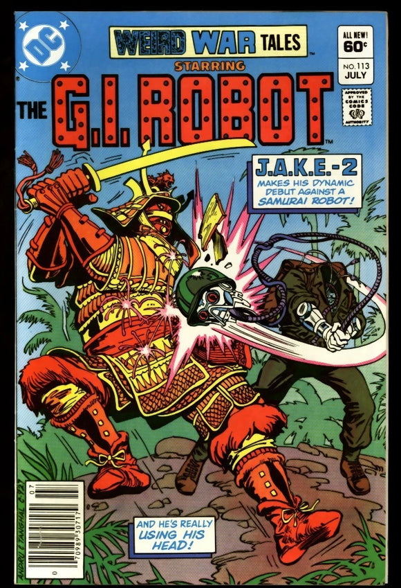 Weird War Tales #113 DC 1982 (VF-) 1st App. of G.I. Robot II NEWSSTAND!