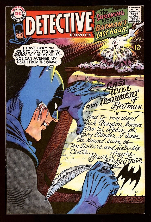 Detective Comics #366 1967 (8.0 VF) 1st App of Doc Hastings!