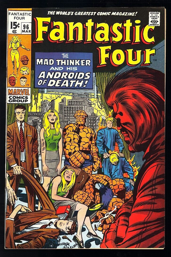 Fantastic Four #96 Marvel Comics 1970 (NM- 9.2) Jack Kirby Cover Art!