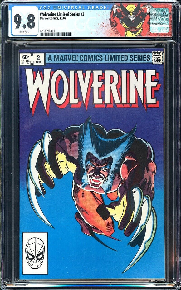 Wolverine Limited Series #2 CGC 9.8 (1982) 1st Appearance of Yukio!