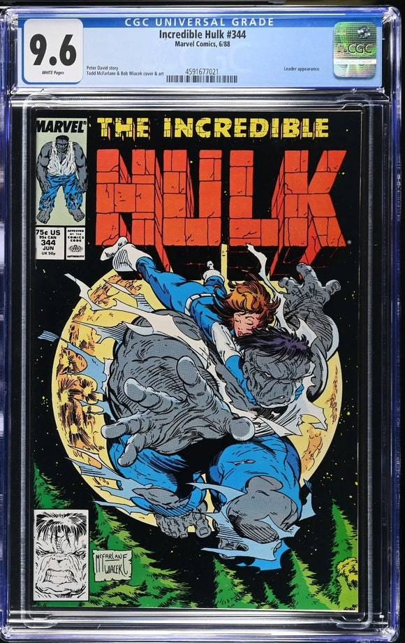 Incredible Hulk #344 CGC 9.6 (1988) Todd McFarlane Cover!
