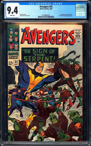 Avengers #32 CGC 9.4 (1966) 1st Appearance of Bill Foster!