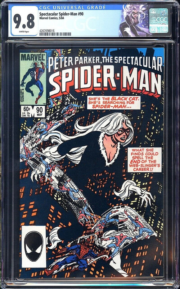 Spectacular Spider-Man #90 CGC 9.8 (1984) 1st Black Costume in Title!