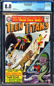 Teen Titans #1 CGC 6.5 (1966) Batman Aquaman Flash & Wonder Woman Cameo