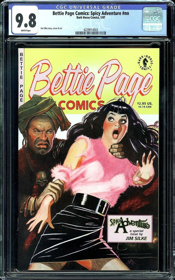 Bettie Page Comics Spicy Adventure #1 CGC 9.8 (1997) Jim Silke Art!