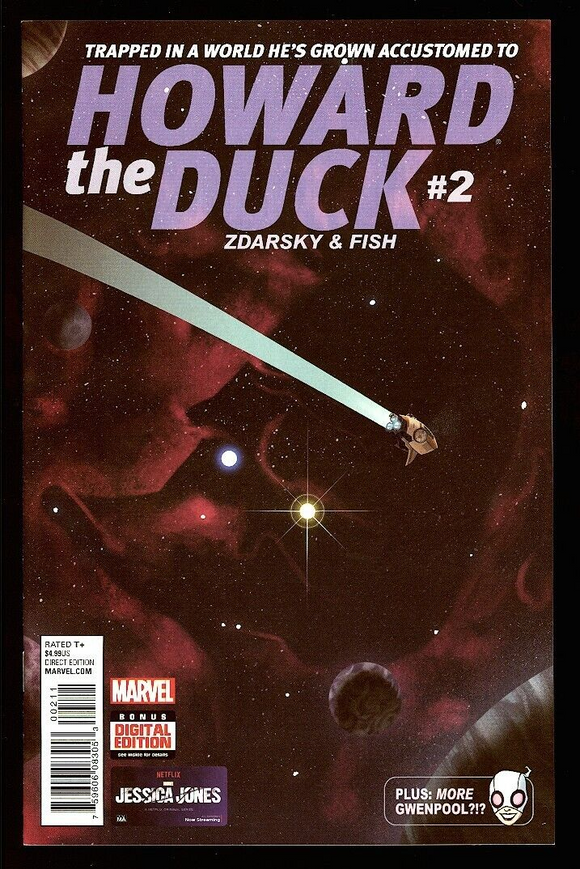 Howard the Duck #2 Marvel 2015 (NM+) 2nd Appearance of Gwenpool!