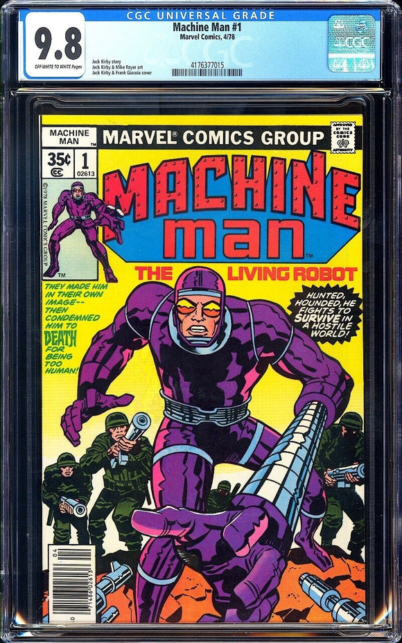 Machine Man #1 CGC 9.8 (1978) Jack Kirby Story & Art! 1st Solo Series!