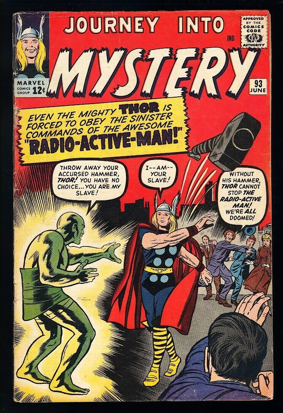 Journey Into Mystery #93 Marvel 1963 (VG+) 1st App of Radioactive Man!