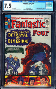 Fantastic Four #41 CGC 7.5 (1965) Frightful Four Appearance! Kirby Cover