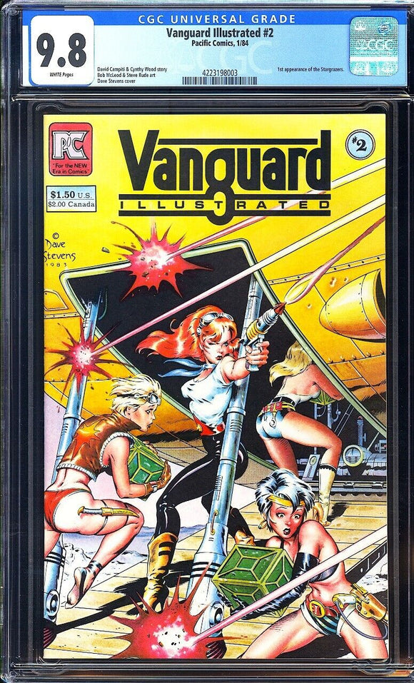 Vanguard Illustrated #2 CGC 9.8 (1984) 1st Appearance of the Stargrazers!