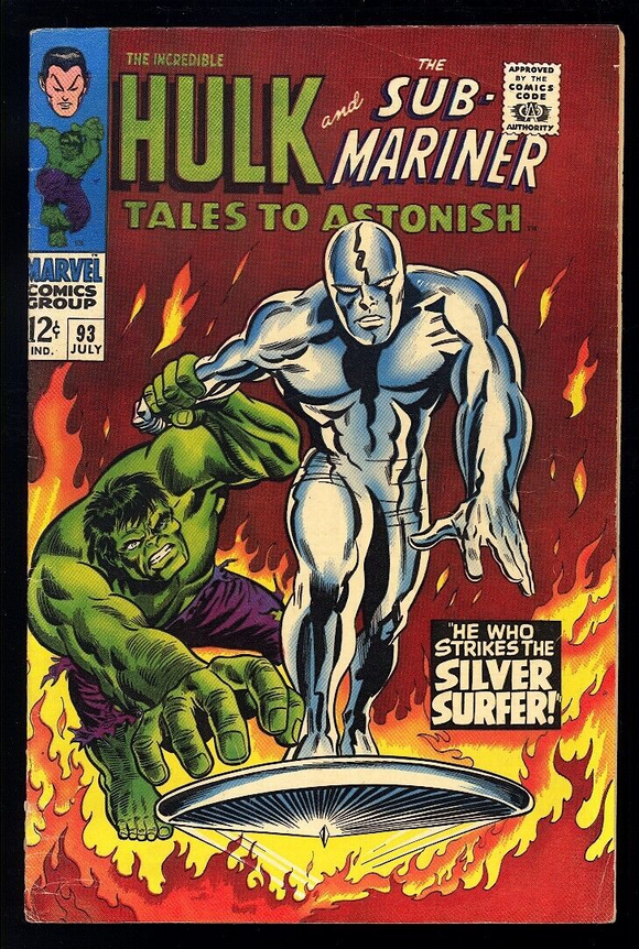 Tales to Astonish #93 Marvel 1967 (FN-) 1st Silver Surfer Outside FF!