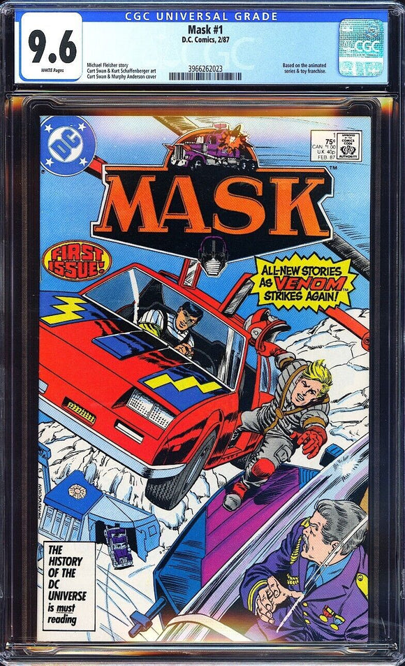 Mask #1 CGC 9.6 (1987) Based on Animated Series & Toy Franchise!